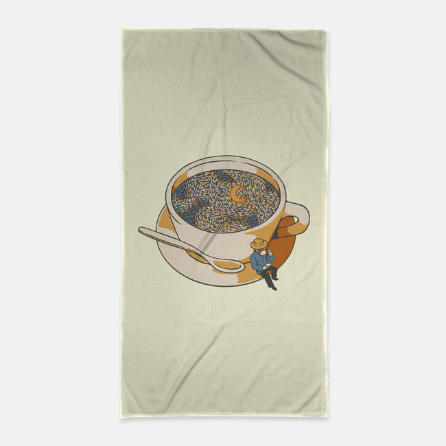 Starry Night Coffee-None-Beach-Towel-tobefonseca