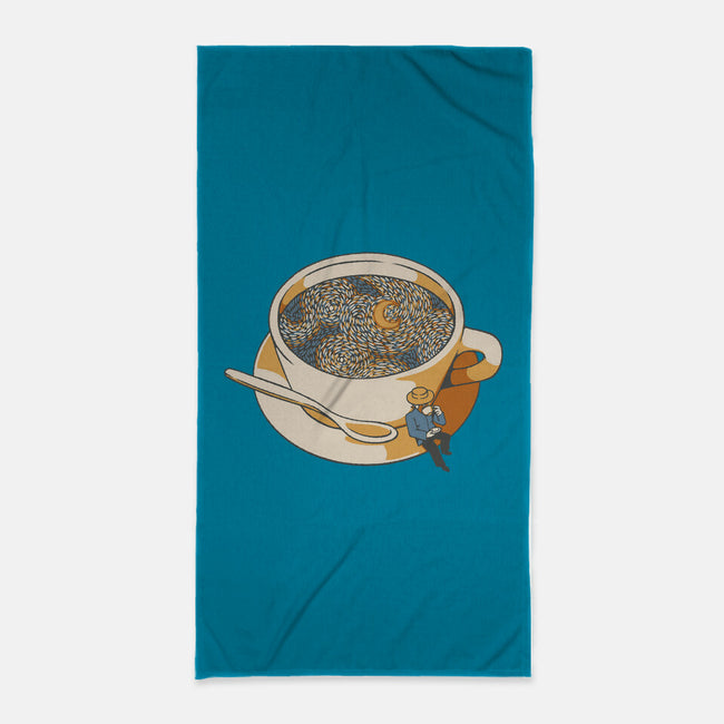 Starry Night Coffee-None-Beach-Towel-tobefonseca