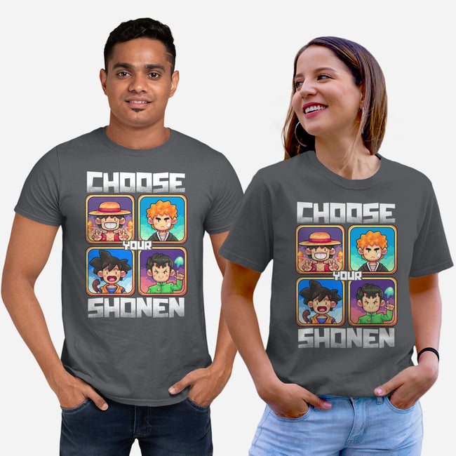 Choose Your Shonen-Unisex-Basic-Tee-2DFeer