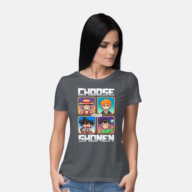 Choose Your Shonen-Womens-Basic-Tee-2DFeer