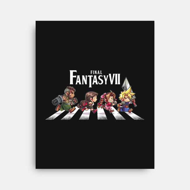 FFVII Road-None-Stretched-Canvas-2DFeer