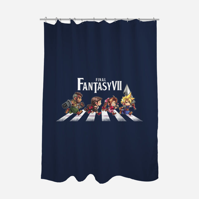 FFVII Road-None-Polyester-Shower Curtain-2DFeer