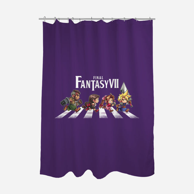 FFVII Road-None-Polyester-Shower Curtain-2DFeer