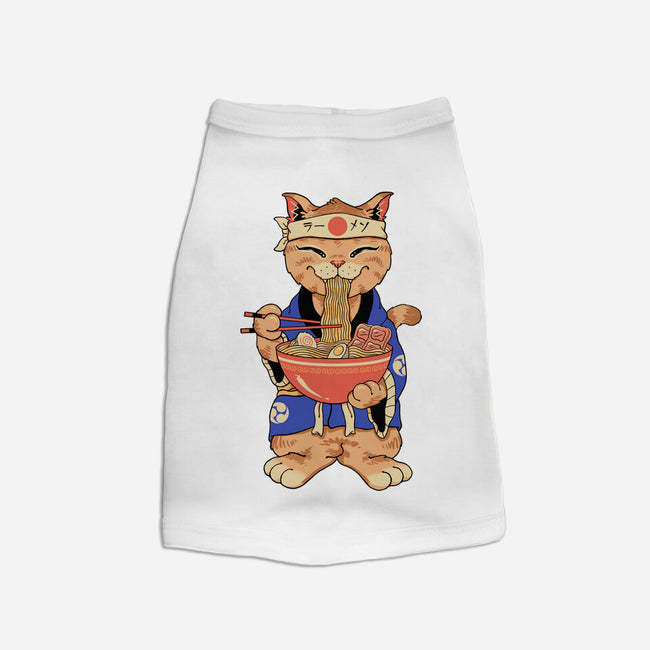 Ramen Meowster Standing-Dog-Basic-Pet Tank-vp021