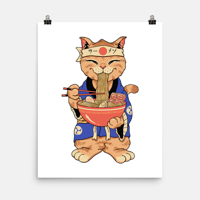 Ramen Meowster Standing-None-Matte-Poster-vp021