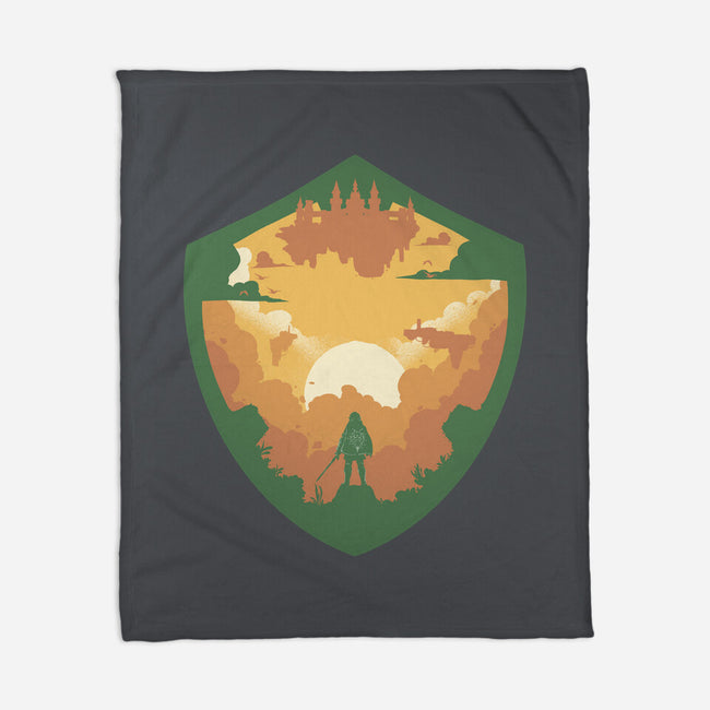 Hylian Shield-None-Fleece-Blanket-RamenBoy