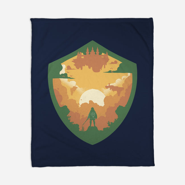 Hylian Shield-None-Fleece-Blanket-RamenBoy