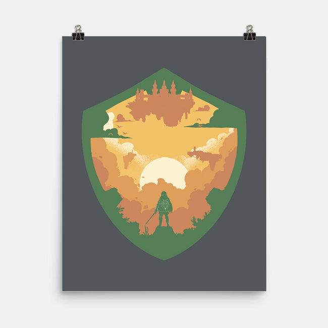 Hylian Shield-None-Matte-Poster-RamenBoy