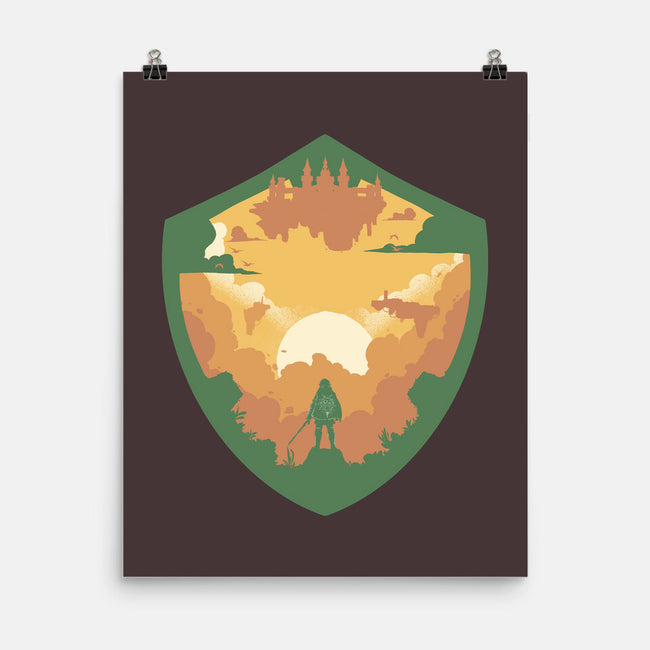 Hylian Shield-None-Matte-Poster-RamenBoy