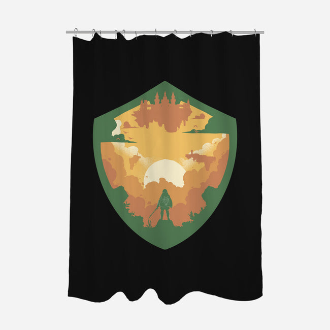 Hylian Shield-None-Polyester-Shower Curtain-RamenBoy