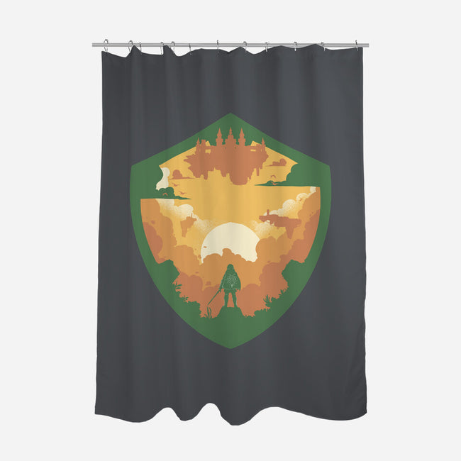 Hylian Shield-None-Polyester-Shower Curtain-RamenBoy