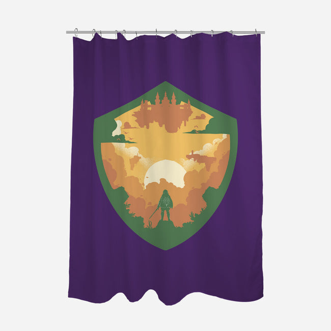 Hylian Shield-None-Polyester-Shower Curtain-RamenBoy