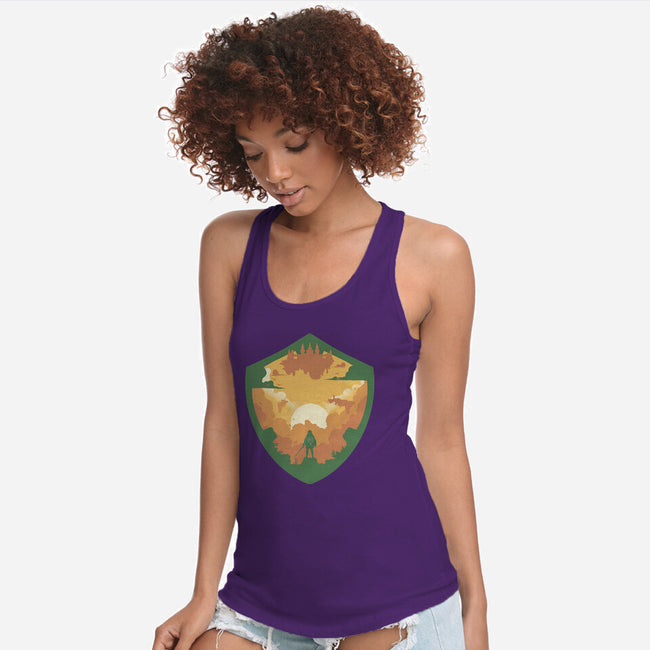 Hylian Shield-Womens-Racerback-Tank-RamenBoy