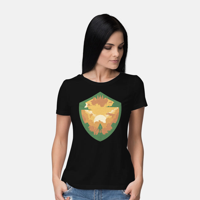 Hylian Shield-Womens-Basic-Tee-RamenBoy