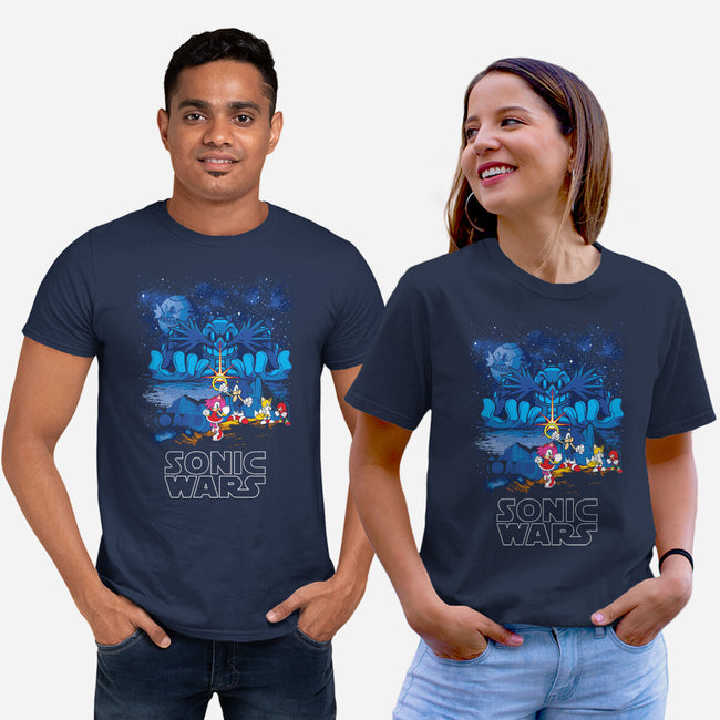 Sonic Wars-Unisex-Basic-Tee-dalethesk8er