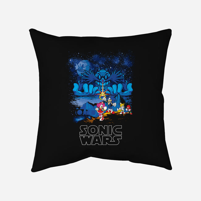 Sonic Wars-None-Removable Cover-Throw Pillow-dalethesk8er