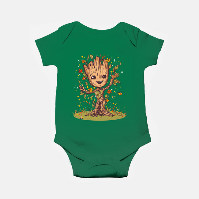 I Am Spring-Baby-Basic-Onesie-kharmazero