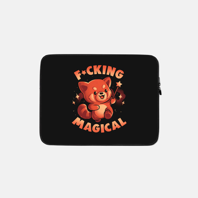 Red Panda Magic-None-Zippered-Laptop Sleeve-eduely