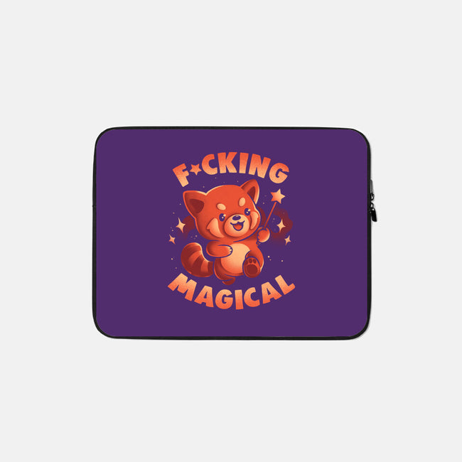 Red Panda Magic-None-Zippered-Laptop Sleeve-eduely