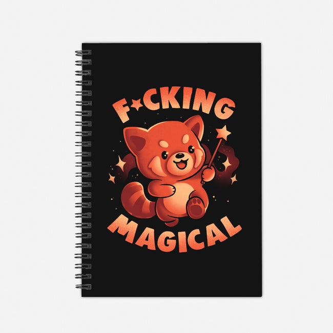 Red Panda Magic-None-Dot Grid-Notebook-eduely