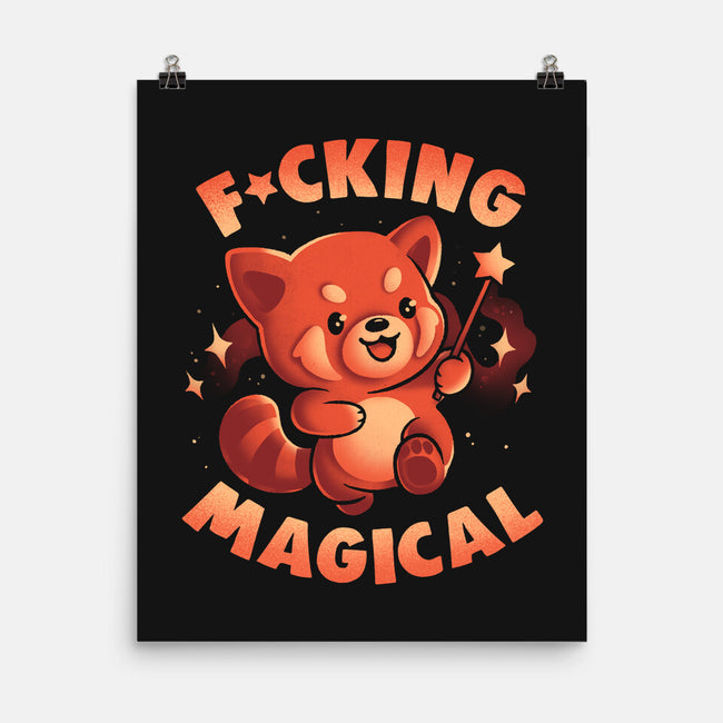 Red Panda Magic-None-Matte-Poster-eduely