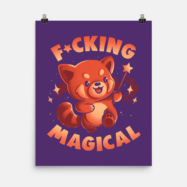 Red Panda Magic-None-Matte-Poster-eduely