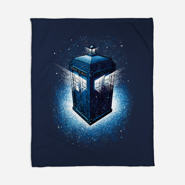 Tardis Splash-None-Fleece-Blanket-Tronyx79