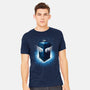 Tardis Splash-Mens-Heavyweight-Tee-Tronyx79