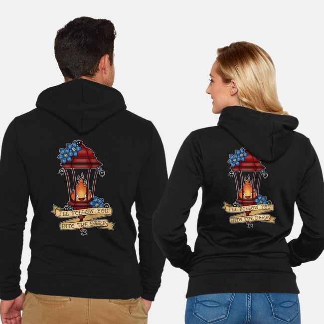 Eternal Traveling Companion-Unisex-Zip-Up-Sweatshirt-Alexhefe