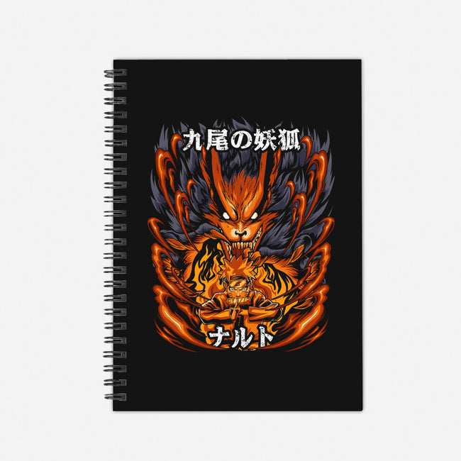 The Ninja Of The Nine Tails-None-Dot Grid-Notebook-Diego Oliver