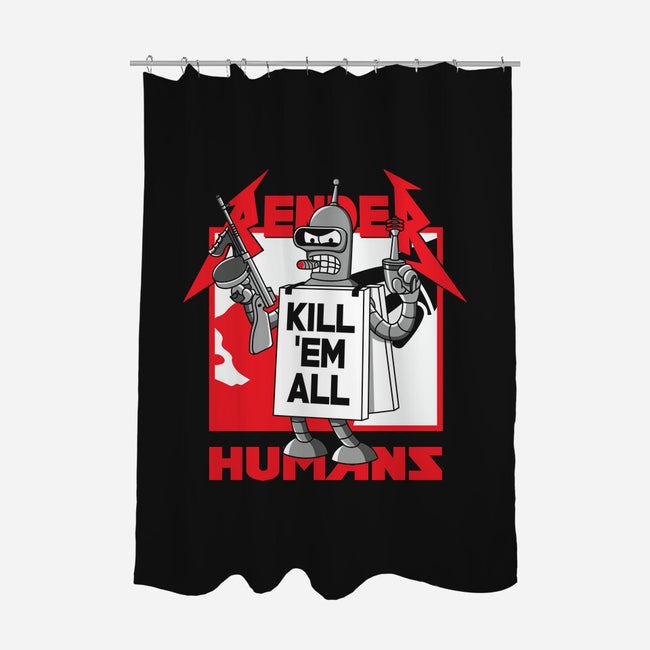 Kill Em All-None-Polyester-Shower Curtain-Xentee