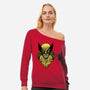 The Weapon X-Womens-Off Shoulder-Sweatshirt-Astrobot Invention