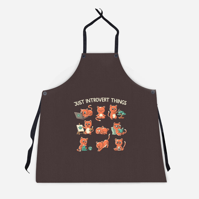 Just Introvert Things-Unisex-Kitchen-Apron-koalastudio