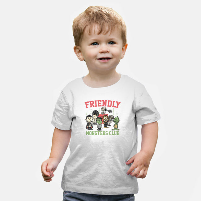 Friendly Monsters Club-Baby-Basic-Tee-momma_gorilla