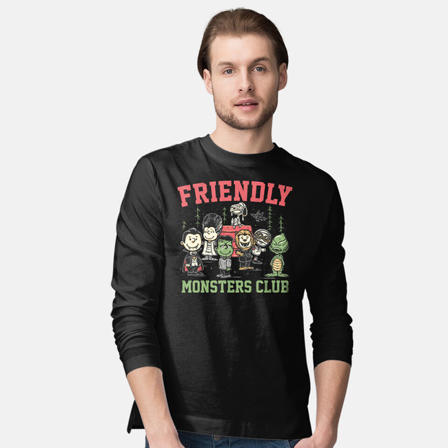 Friendly Monsters Club-Mens-Long Sleeved-Tee-momma_gorilla