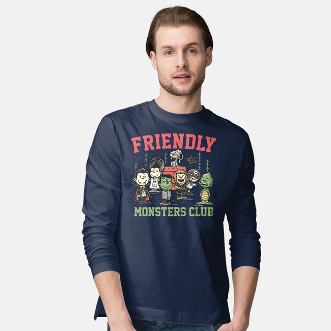 Friendly Monsters Club-Mens-Long Sleeved-Tee-momma_gorilla