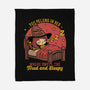 Witch Sleeping In Bed-None-Fleece-Blanket-Studio Mootant