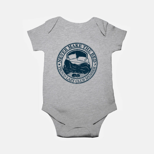 Never Make The Bed-Baby-Basic-Onesie-NMdesign