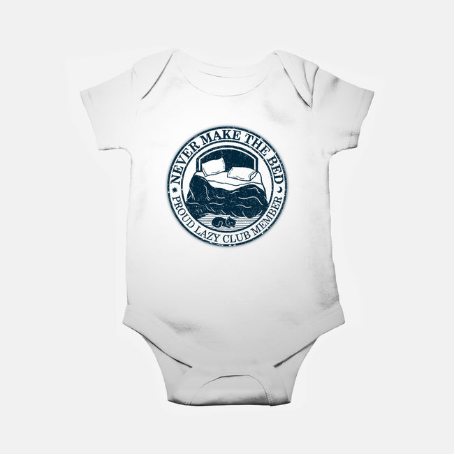 Never Make The Bed-Baby-Basic-Onesie-NMdesign