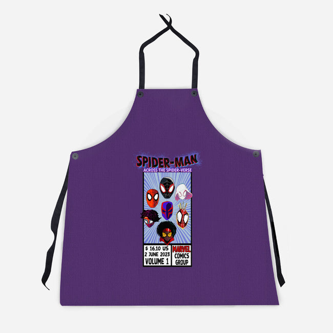 Corner Box Heads-Unisex-Kitchen-Apron-Afire