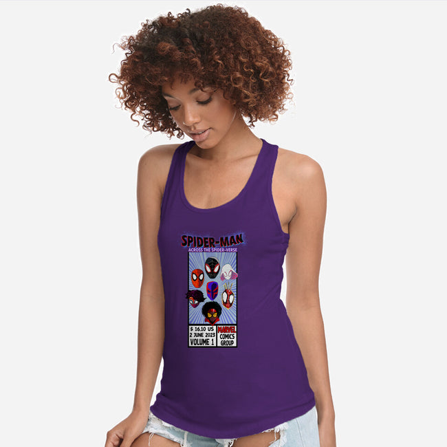 Corner Box Heads-Womens-Racerback-Tank-Afire