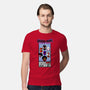 Corner Box Heads-Mens-Premium-Tee-Afire