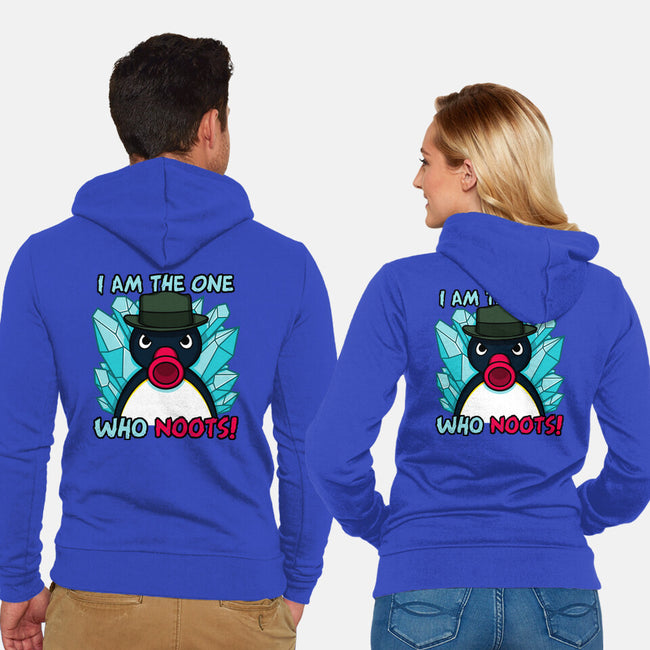 The One Who Noots-Unisex-Zip-Up-Sweatshirt-Raffiti