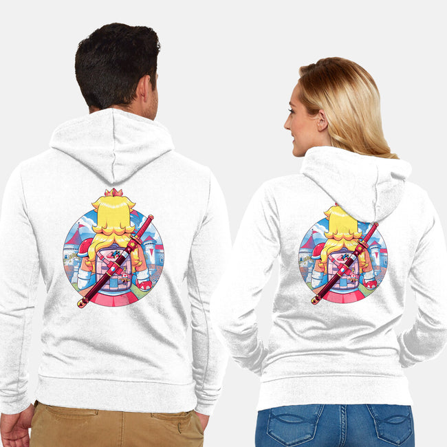 Spring Princess-Unisex-Zip-Up-Sweatshirt-Bruno Mota