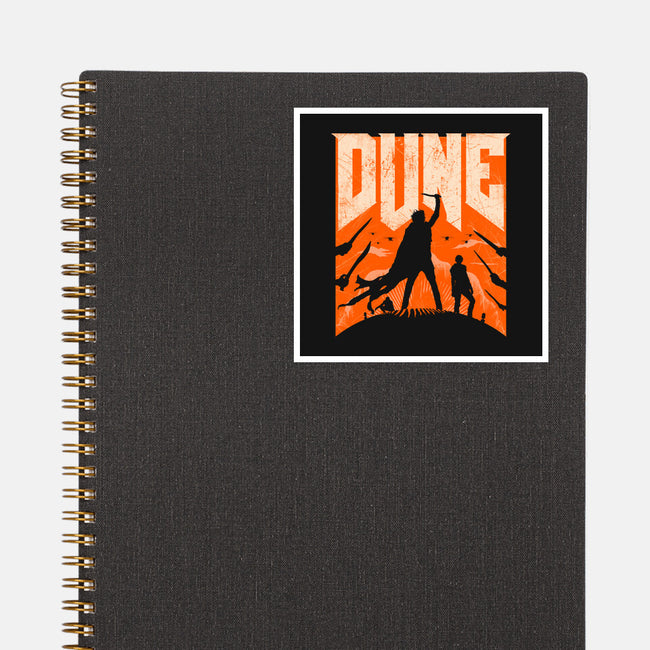 Dune Slayer-None-Glossy-Sticker-rocketman_art