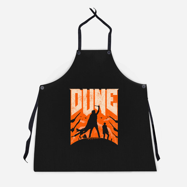 Dune Slayer-Unisex-Kitchen-Apron-rocketman_art