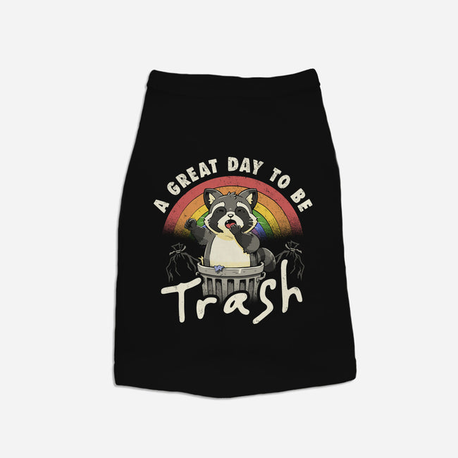 A Great Day To Be Trash-Cat-Basic-Pet Tank-koalastudio