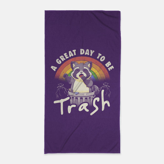 A Great Day To Be Trash-None-Beach-Towel-koalastudio