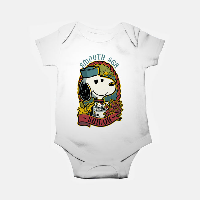 Beagle Sailor Tattoo-Baby-Basic-Onesie-Studio Mootant