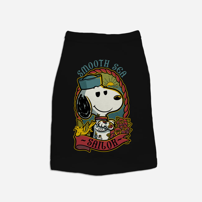 Beagle Sailor Tattoo-Cat-Basic-Pet Tank-Studio Mootant